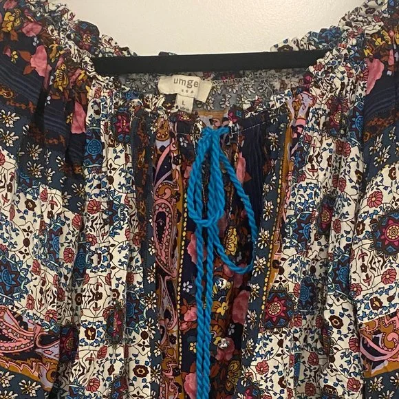 Umgee Crop Boho Blouse - Picture 4 of 4